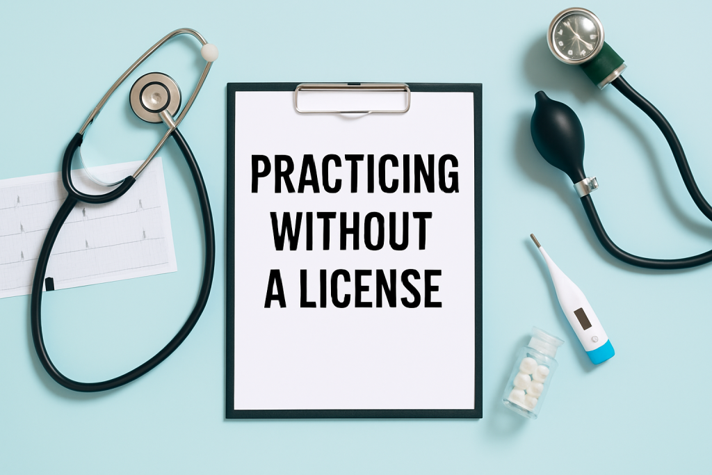 Practicing Without a License in Florida? What to Do If You Receive a DOH Citation