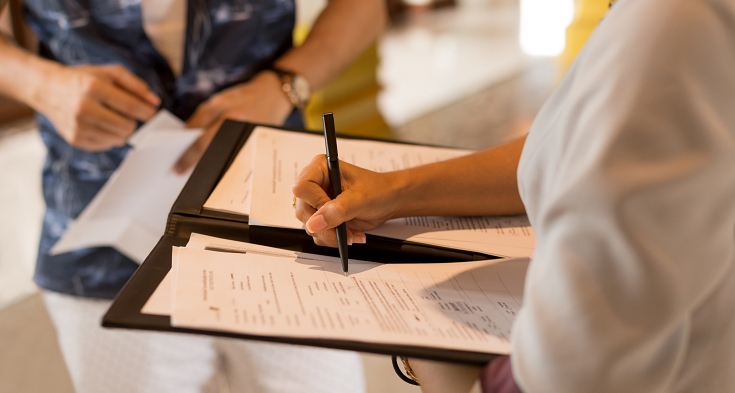 Receptionist Receiving A DBPR Administrative Complaint During A Formal Review